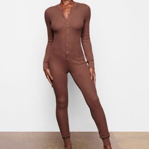 SKIMS Chocolate Brown Jumpsuit